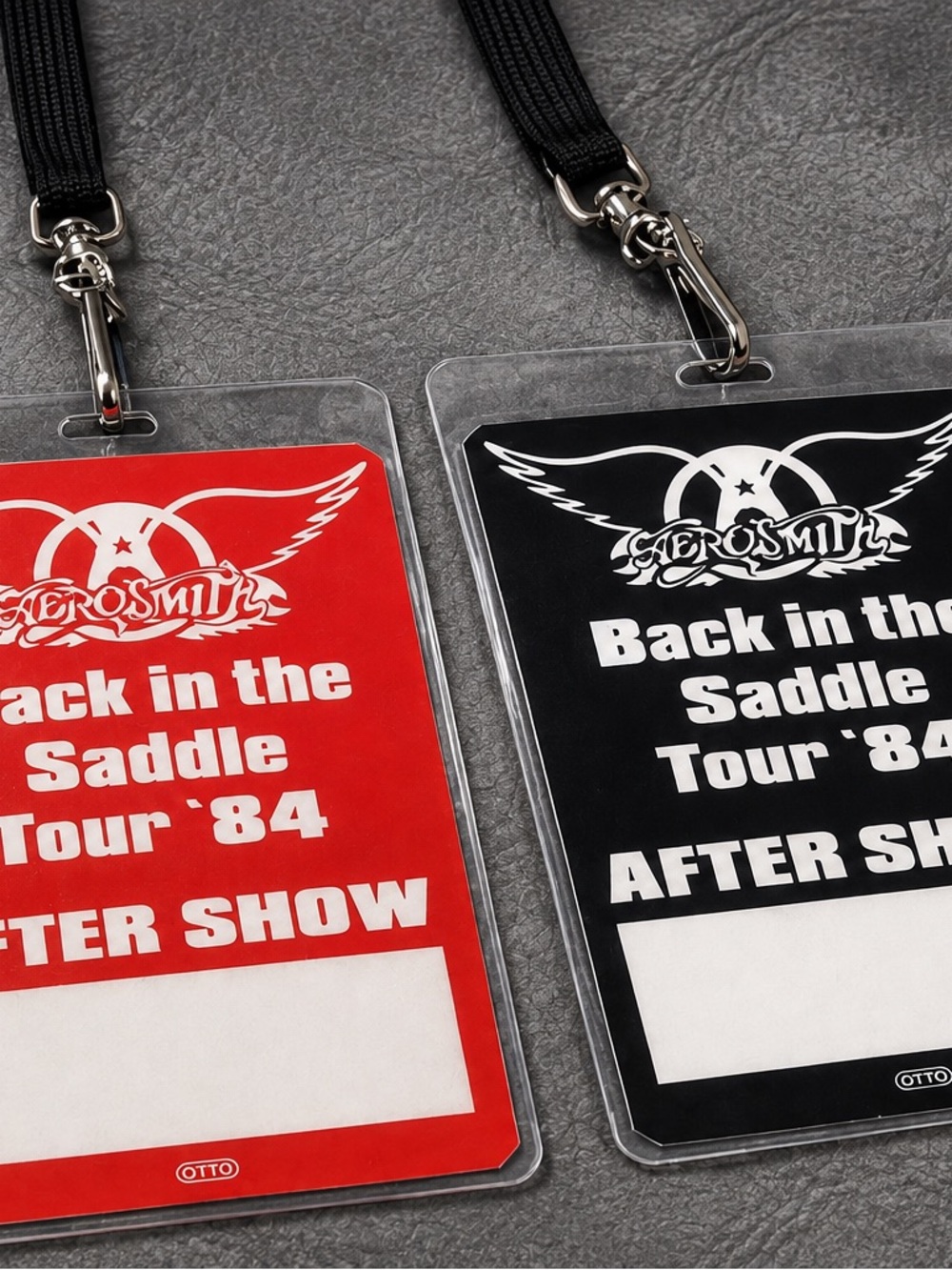 Aerosmith Back in the Saddle Tour ’84 After Show Reprint Laminates set of 2